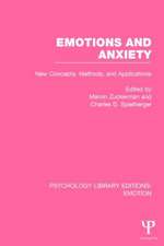 Emotions and Anxiety (PLE: Emotion): New Concepts, Methods, and Applications