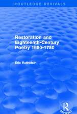 Restoration and Eighteenth-Century Poetry 1660-1780 (Routledge Revivals)