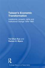 Taiwan's Economic Transformation: Leadership, Property Rights and Institutional Change 1949-1965