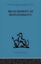 Measurement of Responsibility: A study of work, payment, and individual capacity