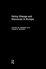 Policy Change & Discourse in Europe