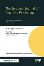 Verbalising Visual Memories: A Special Issue of the European Journal of Cognitive Psychology