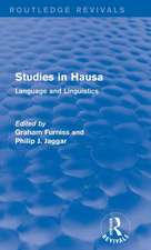 Studies in Hausa: Language and Linguistics