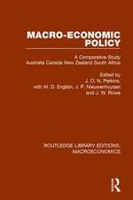 Macro-economic Policy: A Comparative Study, Australia, Canada, New Zealand and South Africa