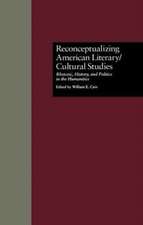 Reconceptualizing American Literary/Cultural Studies: Rhetoric, History, and Politics in the Humanities