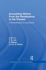 Accounting History from the Renaissance to the Present: A Remembrance of Luca Pacioli