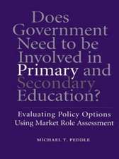 Does Government Need to Be Involved in Primary and Secondary Education