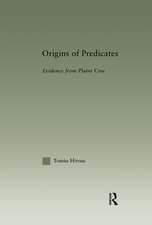 Origins of Predicates: Evidence from Plains Cree