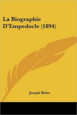 La Biographie D'Empedocle (1894)