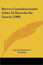 Breves Consideraciones Sobre El Derecho De Gracia (1900)