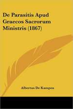 De Parasitis Apud Graecos Sacrorum Ministris (1867)