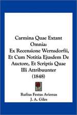 Carmina Quae Extant Omnia