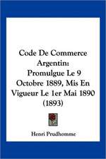 Code De Commerce Argentin