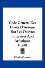 Code General Des Droits D'Auteur