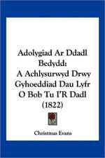 Adolygiad Ar Ddadl Bedydd