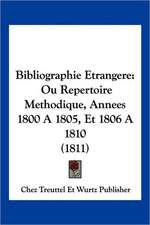 Bibliographie Etrangere