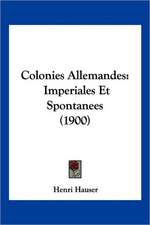 Colonies Allemandes