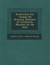 Recherches Sur Jacques Du Broeucq, Statuaire Et Architecte Montois Au 16e Si Cle