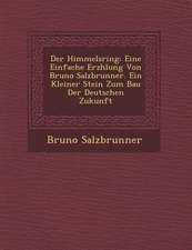 Der Himmelsring: Eine Einfache Erz Hlung Von Bruno Salzbrunner. Ein Kleiner Stein Zum Bau Der Deutschen Zukunft