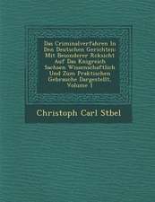 Das Criminalverfahren in Den Deutschen Gerichten: Mit Besonderer R Cksicht Auf Das K Nigreich Sachsen Wissenschaftlich Und Zum Praktischen Gebrauche D