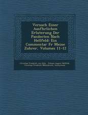 Versuch Einer Ausf Hrlichen Erl Uterung Der Pandecten Nach Hellfeld: Ein Commentar Fur Meine Zuh Rer, Volumes 11-12