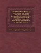 Bericht Der Beurtheilungs-Commission Ber Die Im Jahre 1829 Unter Der Leitung Des B Hmischen K.K. Landesguberniums Statt Gefundene Ffentliche Ausstellu