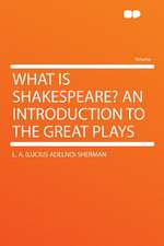 What Is Shakespeare? an Introduction to the Great Plays