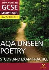 AQA English Literature Unseen Poetry Study and Exam Practice: York Notes for GCSE: For 2025 and 2026 assessments and exams