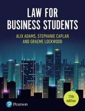 Law for Business Students, 11th Edition