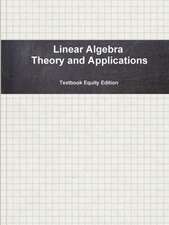 Linear Algebra Theory and Applications