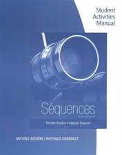 Student Activities Manual for Bissiere's Sequences