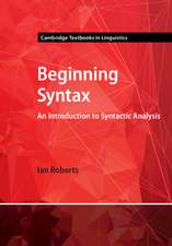 Beginning Syntax: An Introduction to Syntactic Analysis