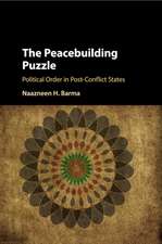 The Peacebuilding Puzzle: Political Order in Post-Conflict States