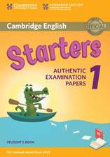 Cambridge English Starters 1 for Revised Exam from 2018 Student's Book