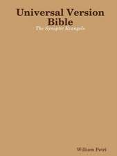 Universal Version Bible the Synoptic Evangels