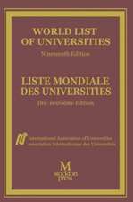 World List of Universities / Liste Mondiale des Universites