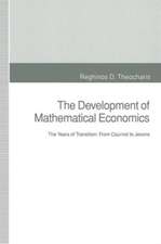 The Development of Mathematical Economics: The Years of Transition: From Cournot to Jevons