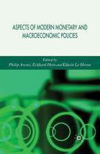 Aspects of Modern Monetary and Macroeconomic Policies