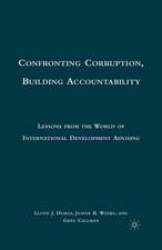 Confronting Corruption, Building Accountability