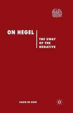 On Hegel: The Sway of the Negative