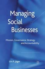 Managing Social Businesses: Mission, Governance, Strategy and Accountability