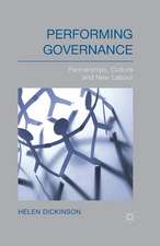 Performing Governance: Partnerships, Culture and New Labour