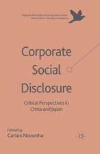 Corporate Social Disclosure: Critical Perspectives in China and Japan