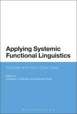 Applying Systemic Functional Linguistics: The State of the Art in China Today