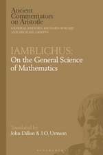 Iamblichus: On the General Science of Mathematics