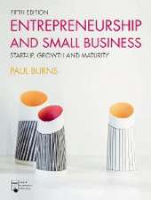 Entrepreneurship and Small Business: Start-up, Growth and Maturity