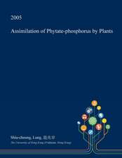 Assimilation of Phytate-Phosphorus by Plants