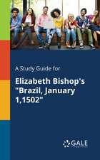 A Study Guide for Elizabeth Bishop's "Brazil, January 1,1502"