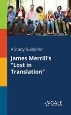 A Study Guide for James Merrill's 