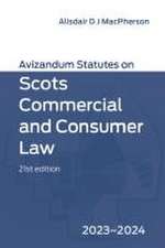 Avizandum Statutes on Scots Commercial and Consumer Law